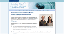 Desktop Screenshot of madisonfamilychiro.com